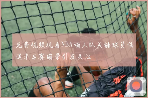 免费视频观看NBA湖人队关键球员伤退季后赛前景引发关注