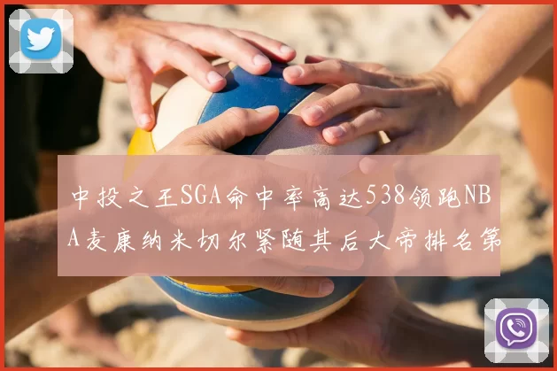 中投之王SGA命中率高达538领跑NBA麦康纳米切尔紧随其后大帝排名第七