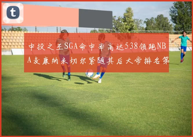 中投之王SGA命中率高达538领跑NBA麦康纳米切尔紧随其后大帝排名第七